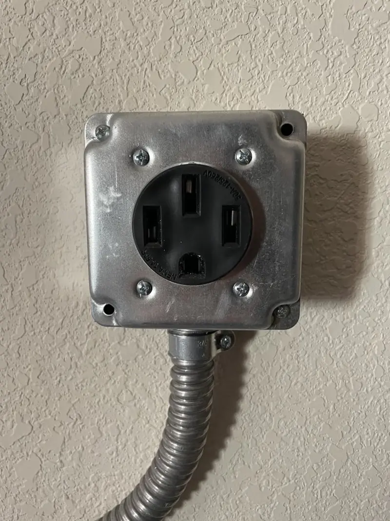 NEMA 14-50 outlet installed for Electrical Panel Upgrade in Henderson